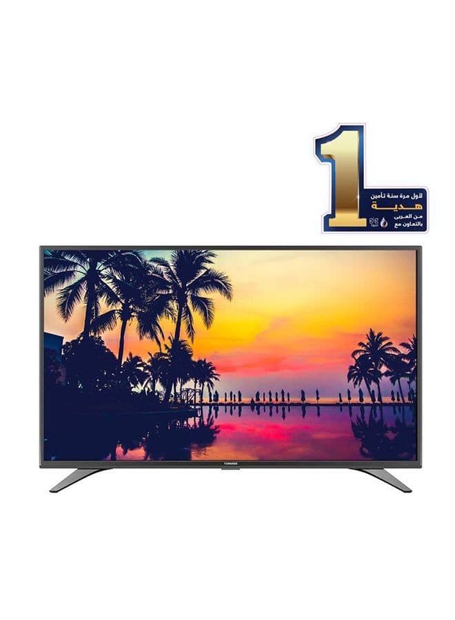 TORNADO Smart LED TV 32 Inch HD With Built-In Receiver, 2 HDMI and 2 USB Inputs 32ES1500E Black - WE Offer (50 GB Free for 1 Month) 32ES1500E Black